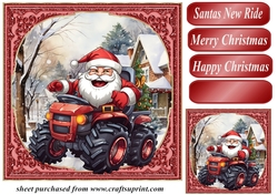 Santas new ride card front 9
