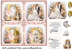 LOVE Wedding card front 1