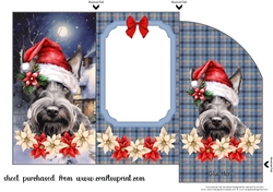 Scottish terrier Christmas money wallet(no verse) 3