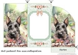 Scottish terrier in garden money/voucher wallet 3