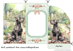 Scottish terrier in garden money/voucher wallet 5