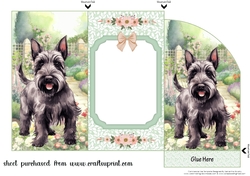 Scottish terrier in garden money/voucher wallet 6