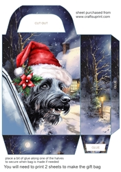 Christmas Scottish terrier gift bag 4