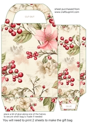 Pink Christmas gift bag 2