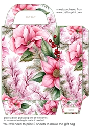 Pink Christmas gift bag 5