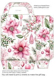 Pink Christmas gift bag 7