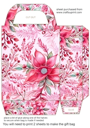 Pink Christmas gift bag 8