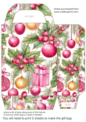 Pink Christmas gift bag 9