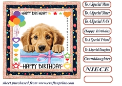Pup Happy Birthday card front 11