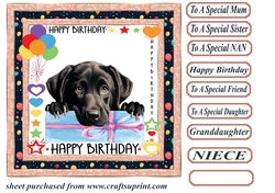 Pup Happy Birthday card front 12