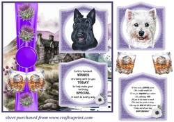 2 Panel Scottish dogs card front 4