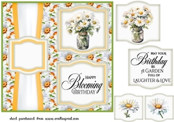 2 Panel daisy card front