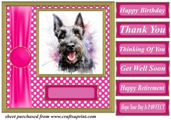 Its all about the splash Scottish terrier card front 5