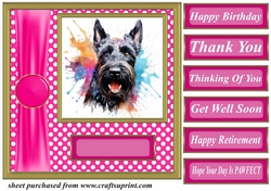 Its all about the splash Scottish terrier card front 8