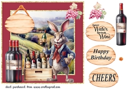 Wine bunny card front 1