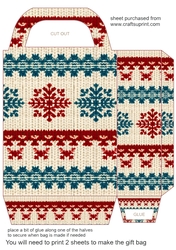 Christmas jumper gift bag 1