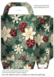 Christmas lace gift bag 6