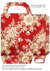 Christmas lace gift bag 8