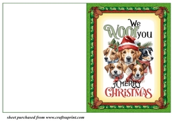 We woof you cut and fold card 1