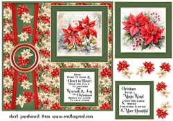 Winter poinsettia card front 1