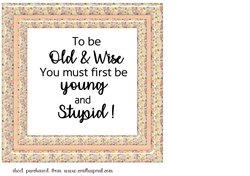 Peach floral birthday insert 5