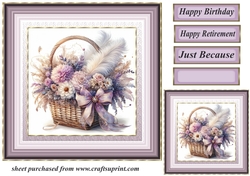 Lilac floral card front 1