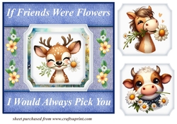 Daisy if friends were flowers card front 1