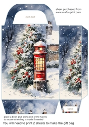 Christmas themed gift bag (N2)