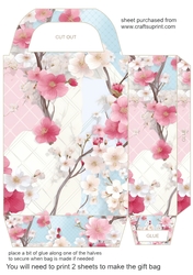 Shabby chic sakura gift bag 3