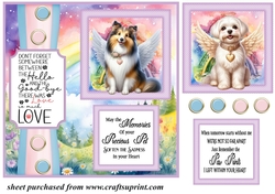 2 Panel Angel dog card front 1