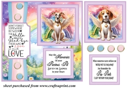 2 Panel Angel dog card front 4
