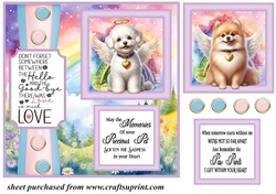 2 Panel Angel dog card front 9