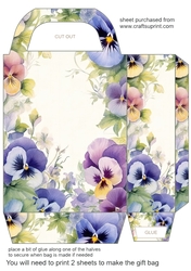 Floral edge gift bag 10