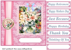 Vase of flowers card front 4