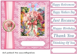 Vase of flowers card front 6
