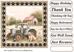 Its a dogs life on the farm card front 9