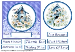 Blue bird card front 5