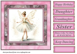 Fairy dance like no one is watching card front 1