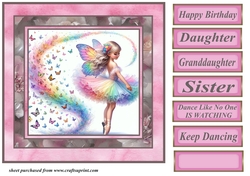 Fairy dance like no one is watching card front 4