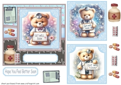 Dr Ted get well soon card front 5