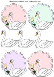 4 Swan Toppers
