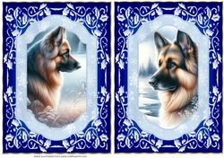 2 Blue winter GSD card fronts 6