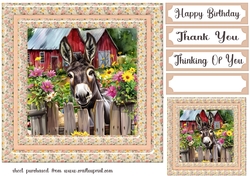 By the fence card front 4