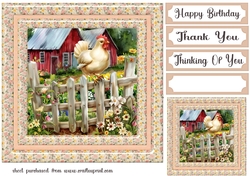 By the fence card front 8