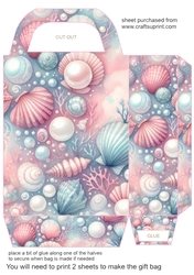 Pink pearl and shell gift bag 3
