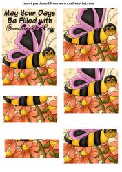 Butter Bee Floral Topper 2