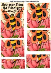 Butter Bee Floral Topper 3