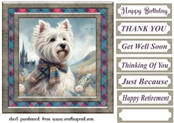 Framed Scottish pup card front 2