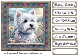 Framed Scottish pup card front 9