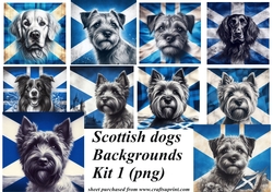10 Scottish dog backgrounds kit 1